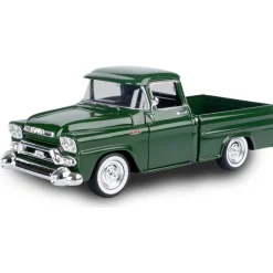 1958 GMC 100 Wideside Pickup - Dark Green 1:24 Scale Diecast Model Truck by Motormax