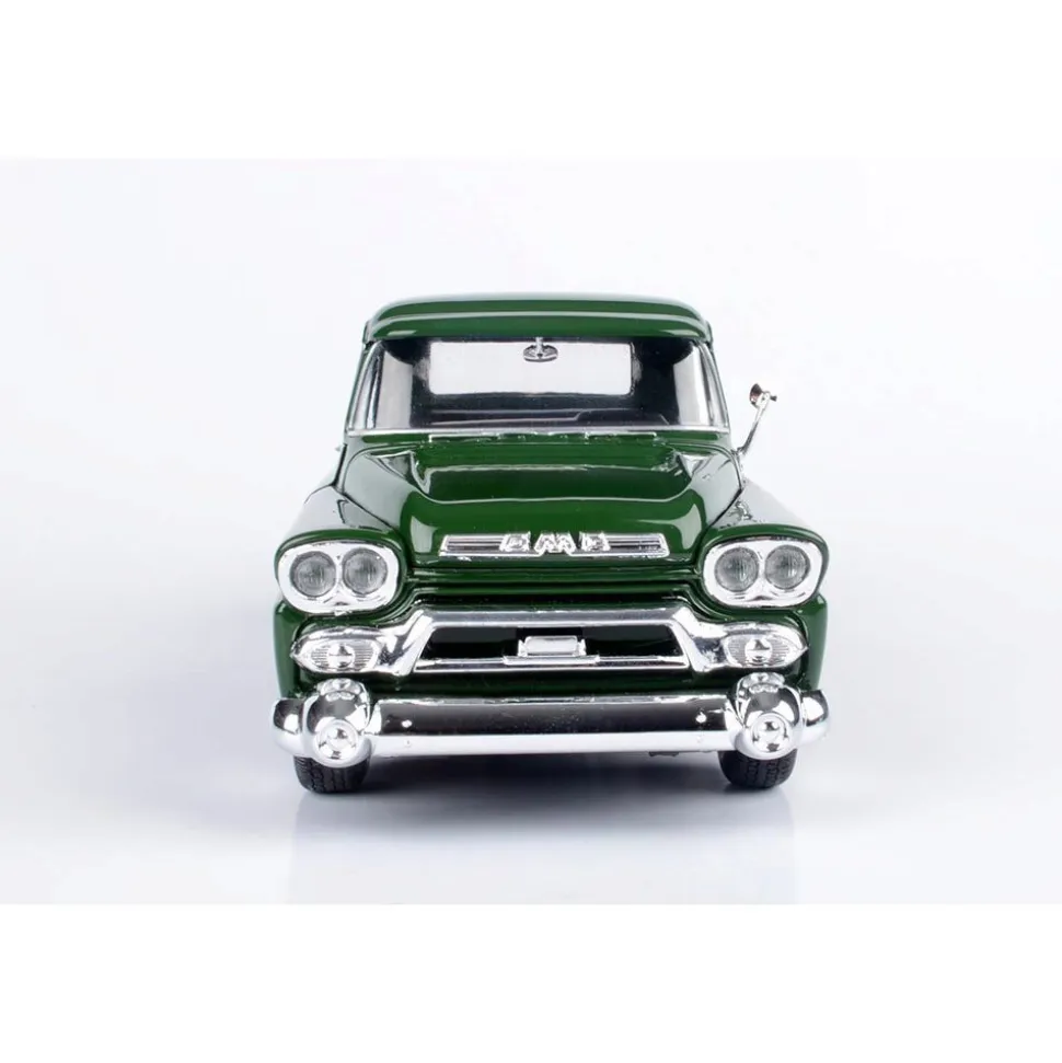 1958 GMC 100 Wideside Pickup - Dark Green 1:24 Scale Diecast Model Truck by Motormax