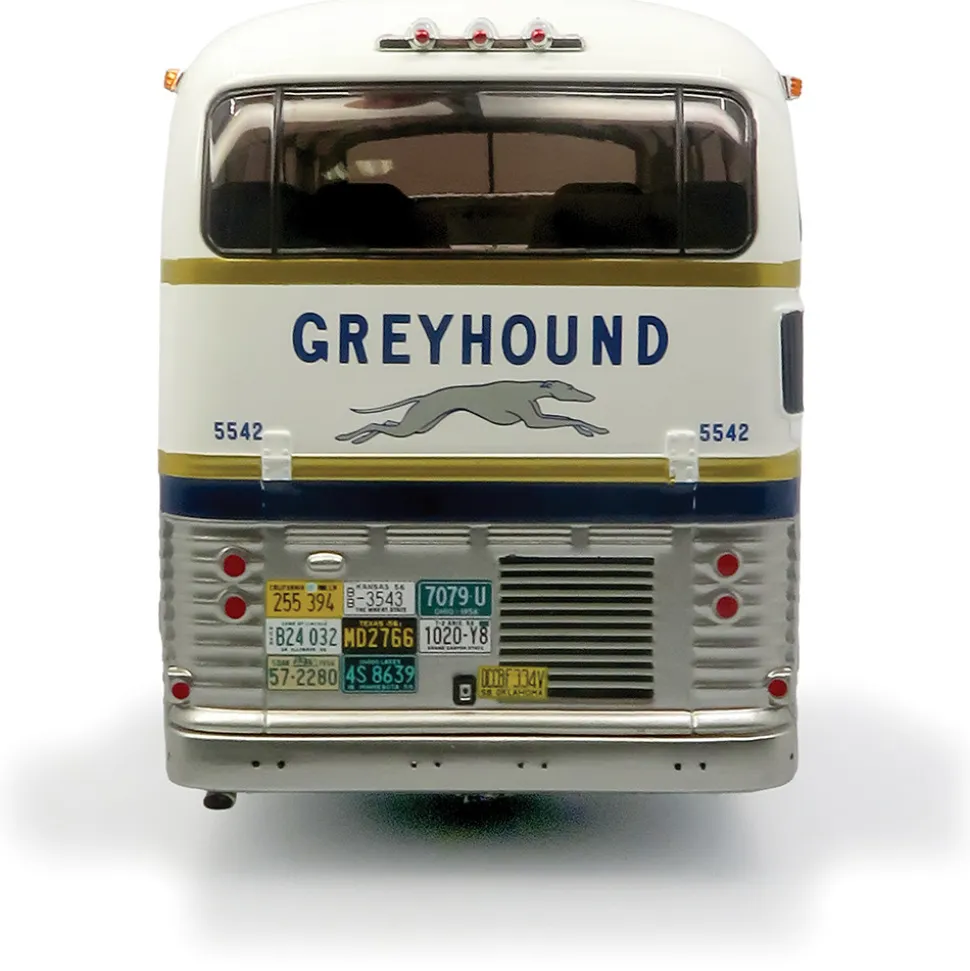 GM PD-4501 Scenicruiser Coach: Greyhound Bus Lines - 50th Anniversary 1:43 Scale Diecast Model Truck by Iconic Replicas