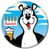 Hamm's Beer with Bear Round Metal Sign Metal by Desperate Enterprises
