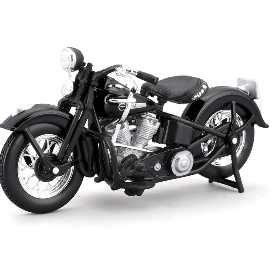Harley-Davidson Duo 1942 Flat Head + 1948 Panhead 1:18 Scale Diecast Model Motorcycle by Maisto