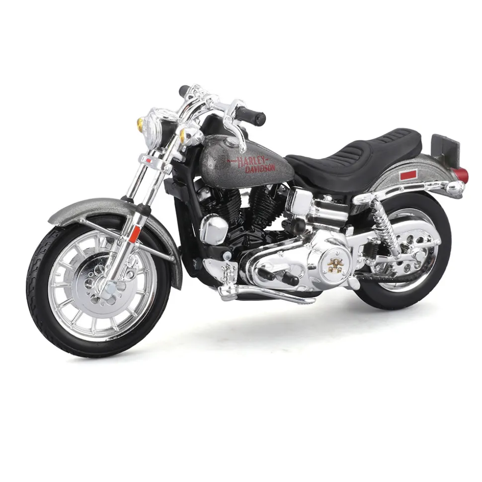 Harley-Davidson Duo 1977 FXS Low Rider + 1978 Electra Glide 1:18 Scale Diecast Model Motorcycle by Maisto