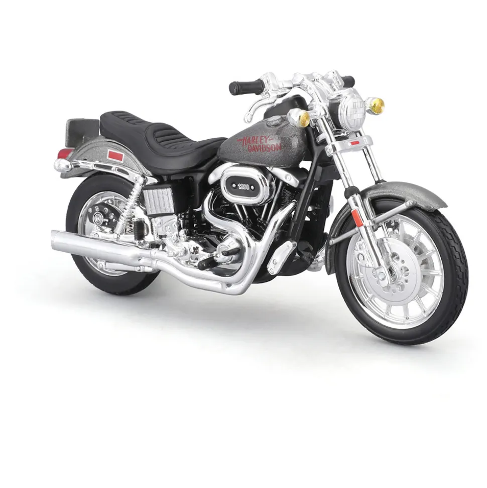 Harley-Davidson Duo 1977 FXS Low Rider + 1978 Electra Glide 1:18 Scale Diecast Model Motorcycle by Maisto
