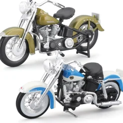 Harley-Davidson Duo 1953 Hydra-Glide + 1958 Duo-Glide 1:18 Scale Diecast Model Motorcycle by Maisto