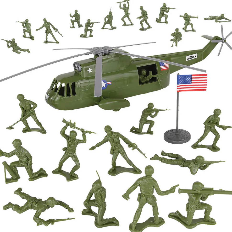 Helicopter Rescue Plastic 26 Piece Set VICTORYBUY (TM-67880) Plastic by Tim Mee