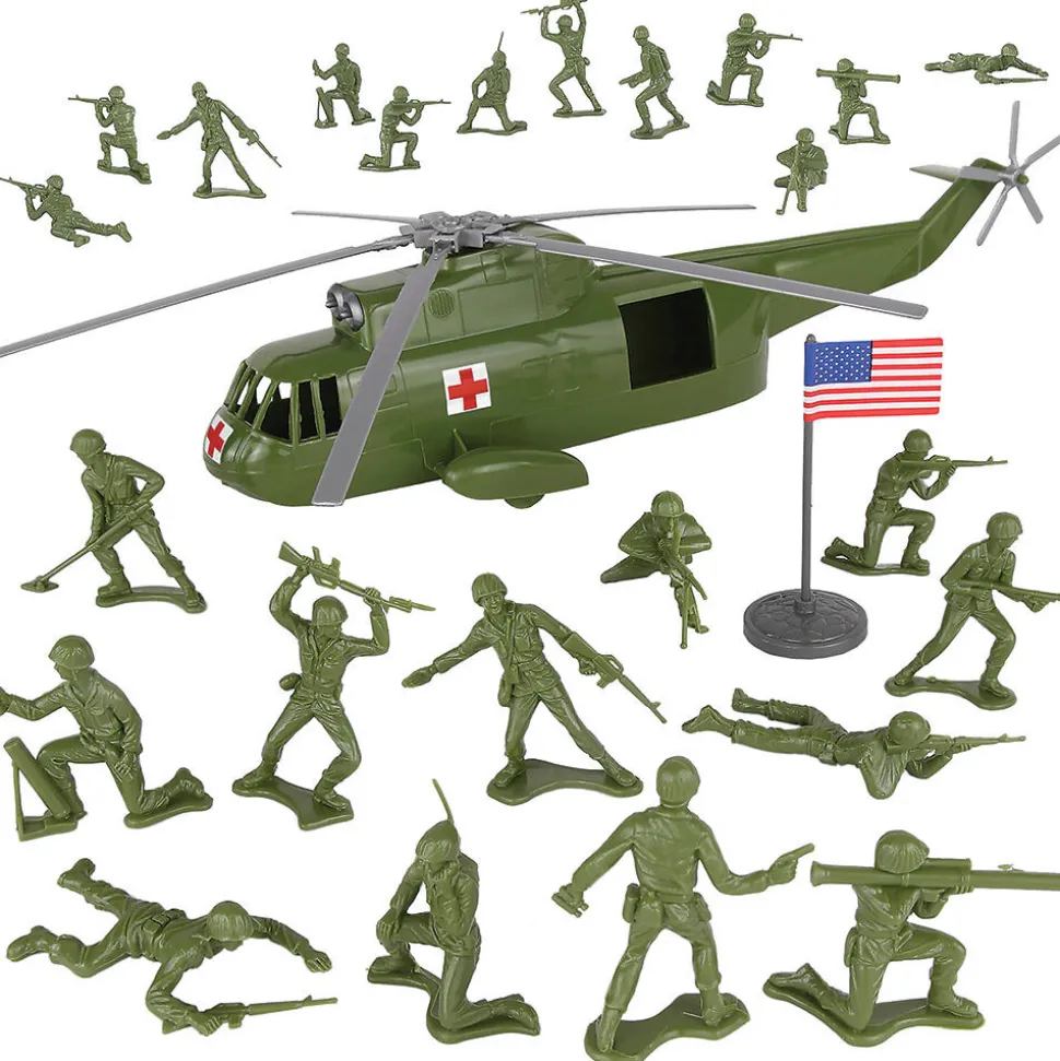 Helicopter Rescue Plastic 26 Piece Set VICTORYBUY (TM-67880) Plastic by Tim Mee