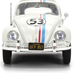 Herbie the Love Bug VW Beetle w/Tire Rack 1:24 Scale Diecast Model Car by Jada Toys