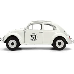 Herbie the Love Bug VW Beetle w/Tire Rack 1:24 Scale Diecast Model Car by Jada Toys