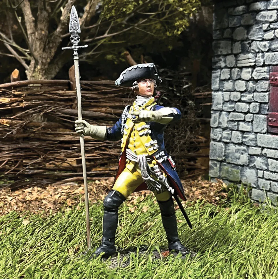 Hessian Leib Infantry Regiment Officer, 1776 1/30 Figure WILLIAM BRITAIN (16178) 1:30 Scale Metal by William Britain