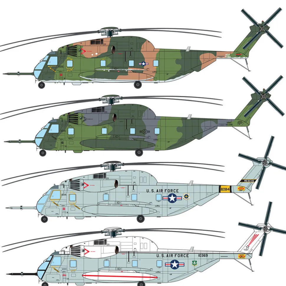 HH-53C Jolly Green Giant 1/72 Kit Italeri (91035) 1:72 scale Plastic by Italeri