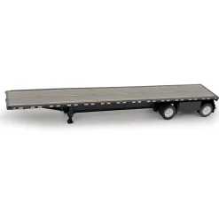 High Boy Spread Axle Flatbed Trailer - Black 1:87 Scale Model Truck by HO Logistics