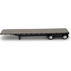 High Boy Spread Axle Flatbed Trailer - Black 1:87 Scale Model Truck by HO Logistics