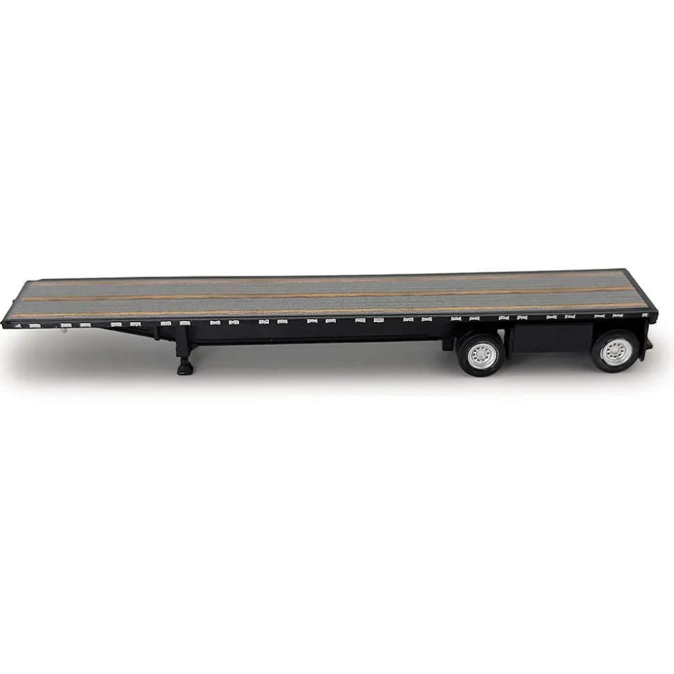 High Boy Spread Axle Flatbed Trailer - Black 1:87 Scale Model Truck by HO Logistics