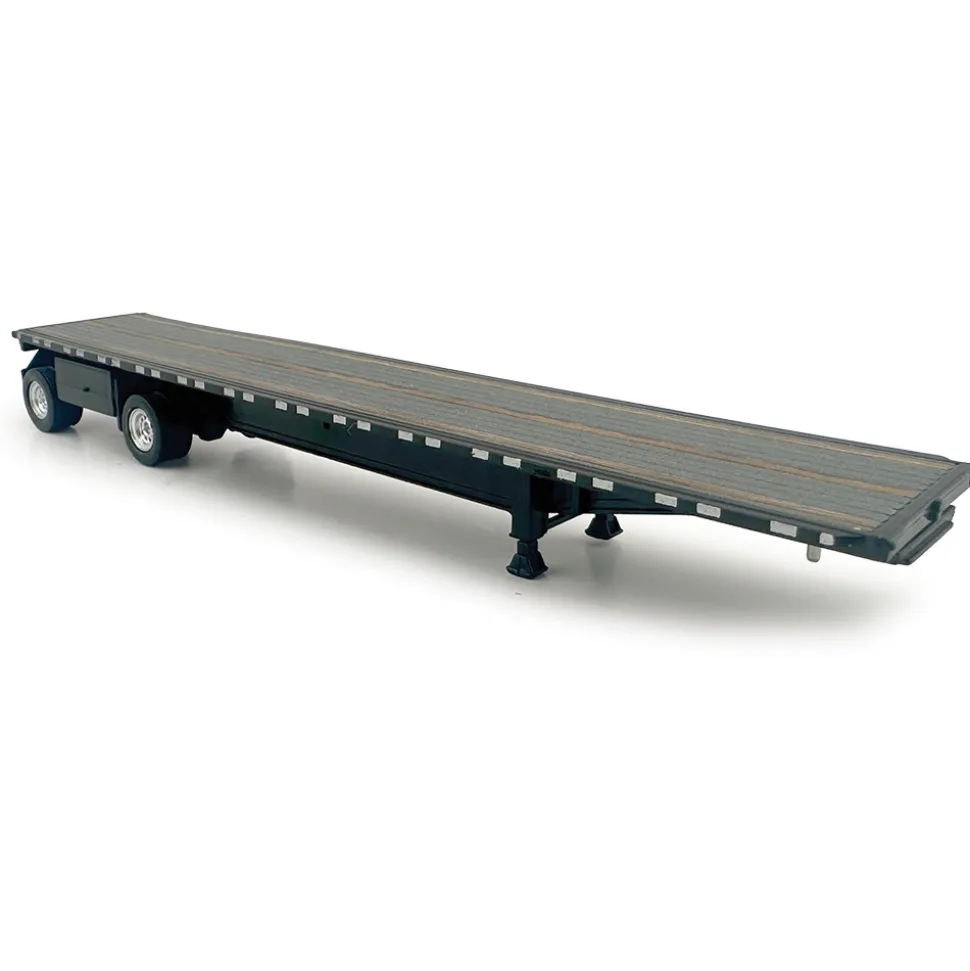 High Boy Spread Axle Flatbed Trailer - Black 1:87 Scale Model Truck by HO Logistics