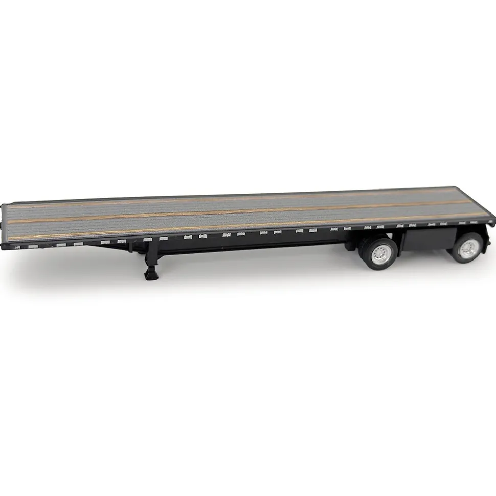 High Boy Spread Axle Flatbed Trailer - Black 1:87 Scale Model Truck by HO Logistics