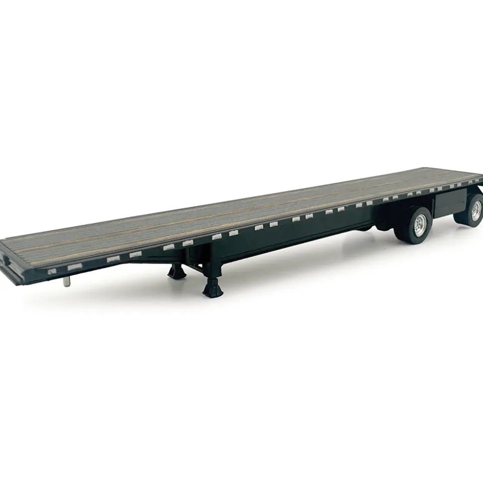 High Boy Spread Axle Flatbed Trailer - Black 1:87 Scale Model Truck by HO Logistics