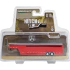 Hitch & Tow Trailers - 26-Foot Continuous Gooseneck Livestock Trailer - Red (Hobby Exclusive) 1:64 Scale Diecast Model Truck by Greenlight