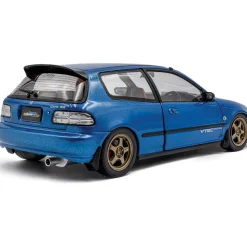 1991 Honda Civic (EG6) Solido Works - Cobalt Blue Pearl 1:18 Scale Diecast Model Car by Solido