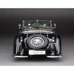 1939 Horch 855 Roadster - Black/Dark Green 1:18 Scale Diecast Model Car by Sunstar