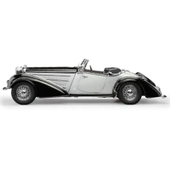 1939 Horch 855 Roadster - Black/Silver 1:18 Scale Diecast Model Car by Sunstar