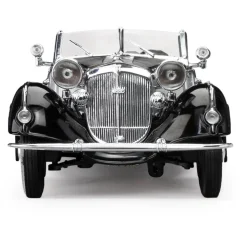 1939 Horch 855 Roadster - Black/Silver 1:18 Scale Diecast Model Car by Sunstar