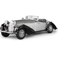 1939 Horch 855 Roadster - Black/Silver 1:18 Scale Diecast Model Car by Sunstar