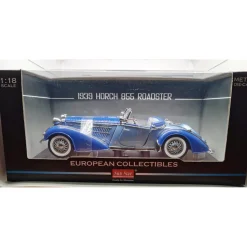 1939 Horch 855 Roadster - Blue 1:18 Scale Diecast Model Car by Sunstar