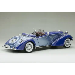 1939 Horch 855 Roadster - Blue 1:18 Scale Diecast Model Car by Sunstar