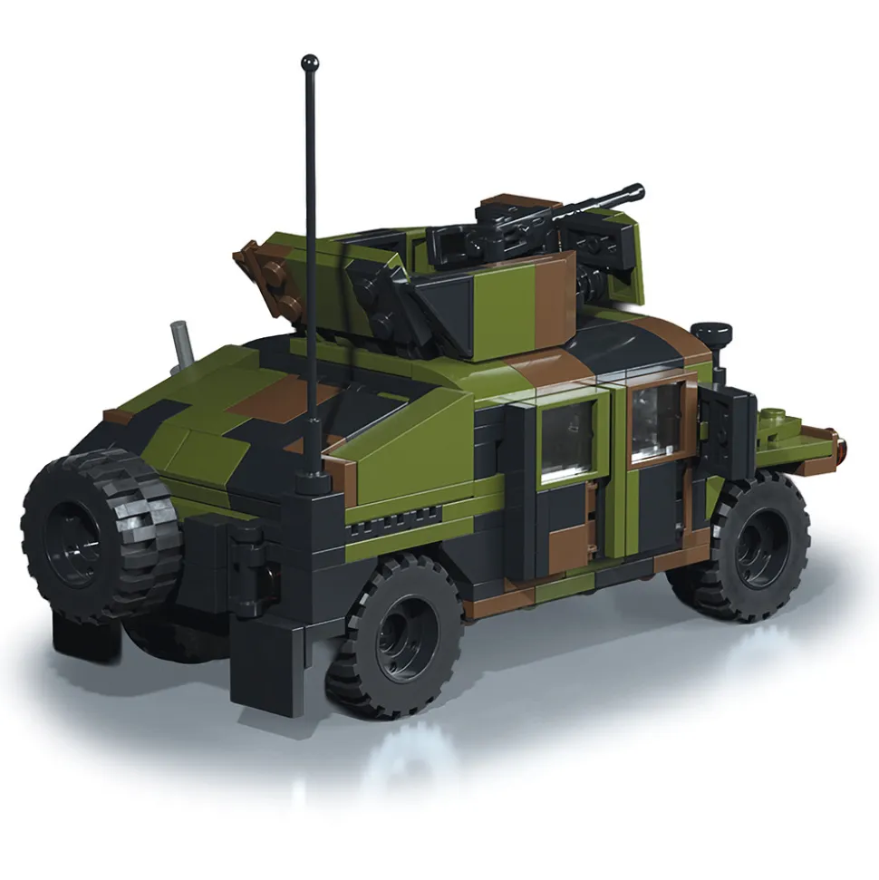 HUMVEE M1151A1 Building Block Model - 372 Pieces Building Brick Set by Atom Brick Company