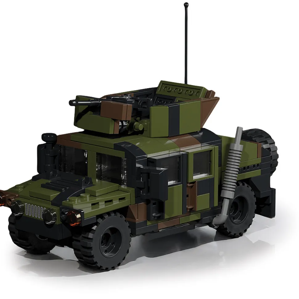 HUMVEE M1151A1 Building Block Model - 372 Pieces Building Brick Set by Atom Brick Company