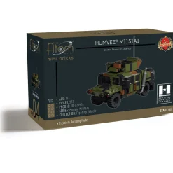 HUMVEE M1151A1 Building Block Model - 372 Pieces Building Brick Set by Atom Brick Company