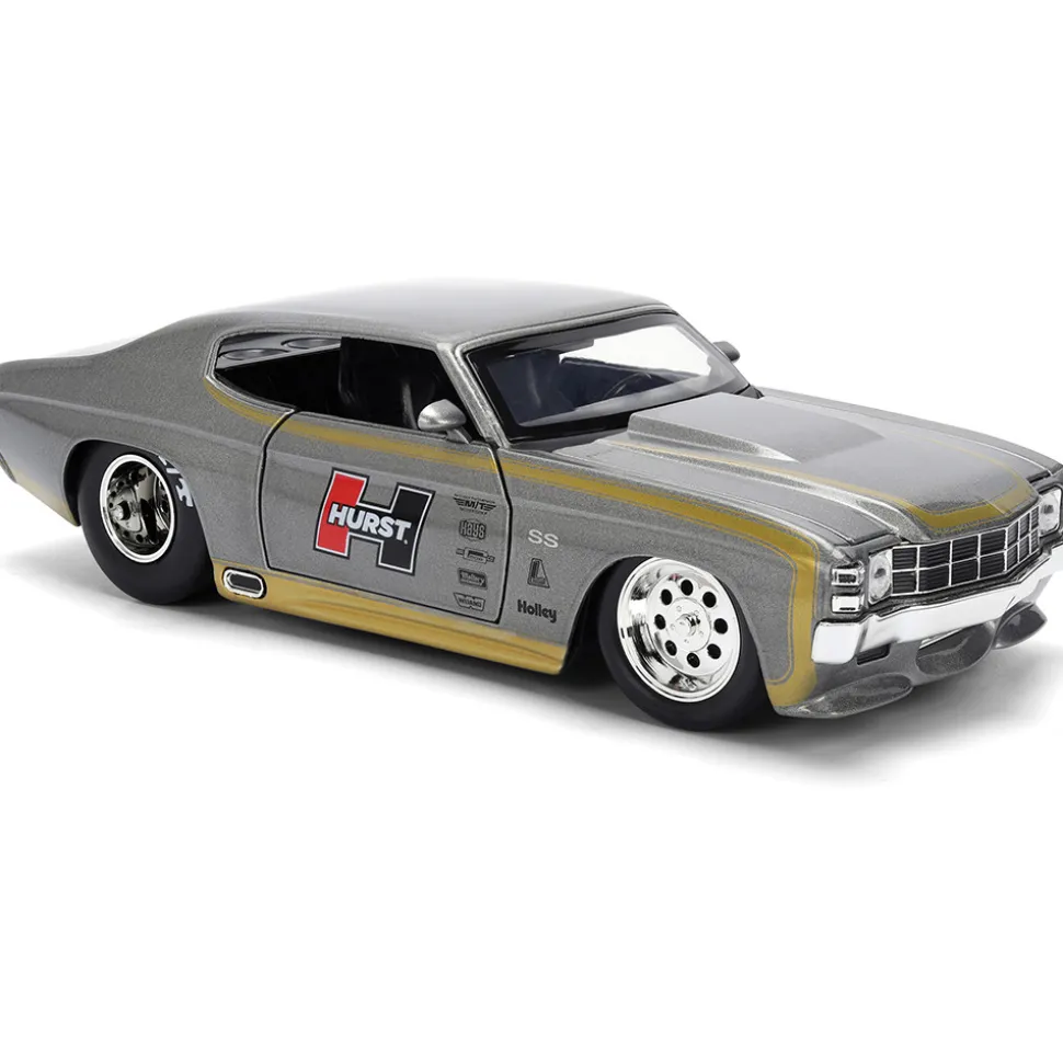 1971 Hurst Chevy Chevelle SS - Gray 1:24 Scale Diecast Model Car by Jada Toys