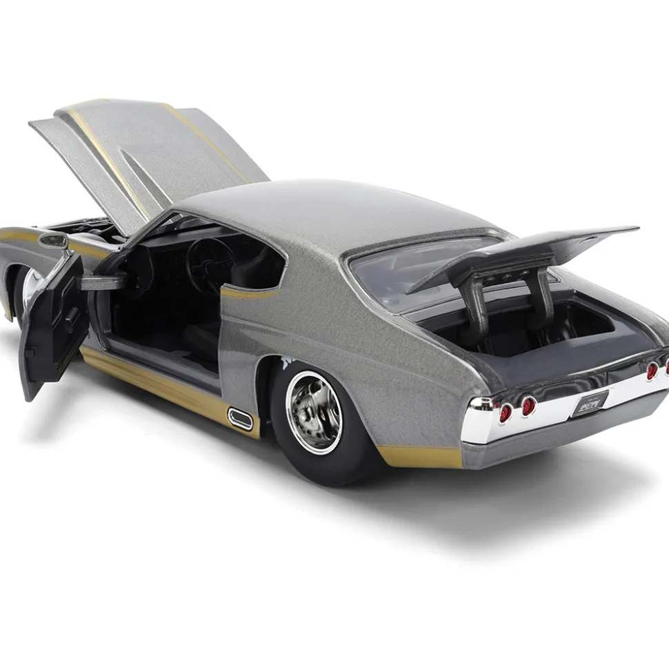 1971 Hurst Chevy Chevelle SS - Gray 1:24 Scale Diecast Model Car by Jada Toys