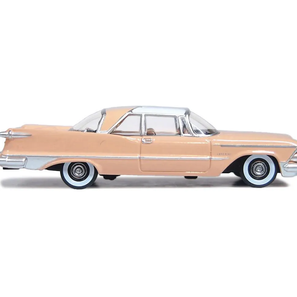 1959 Imperial Crown Coupe - Persian Pink / White 1:87 Scale Diecast Model Car by Oxford Diecast