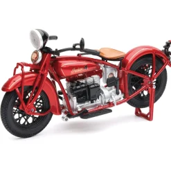 1930 Indian 4 - Red 1:12 Scale Diecast Model Motorcycle by New-Ray Toys