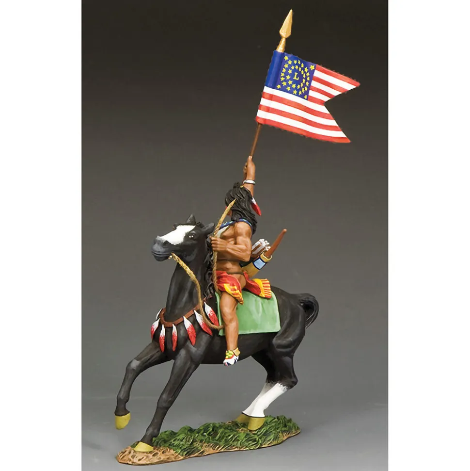 Indian With American Flag 1/30 Figure 1:30 Scale by King and Country