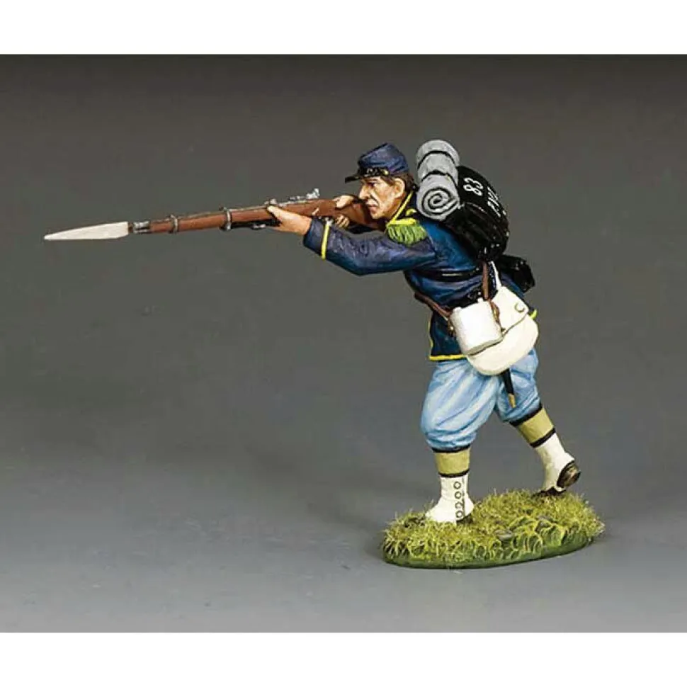 Infantry Advancing Shooting 1/30 Figure Metal by King and Country