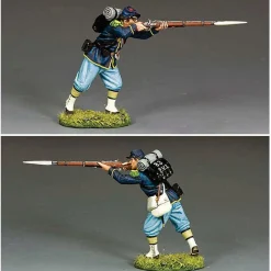 Infantry Advancing Shooting 1/30 Figure Metal by King and Country