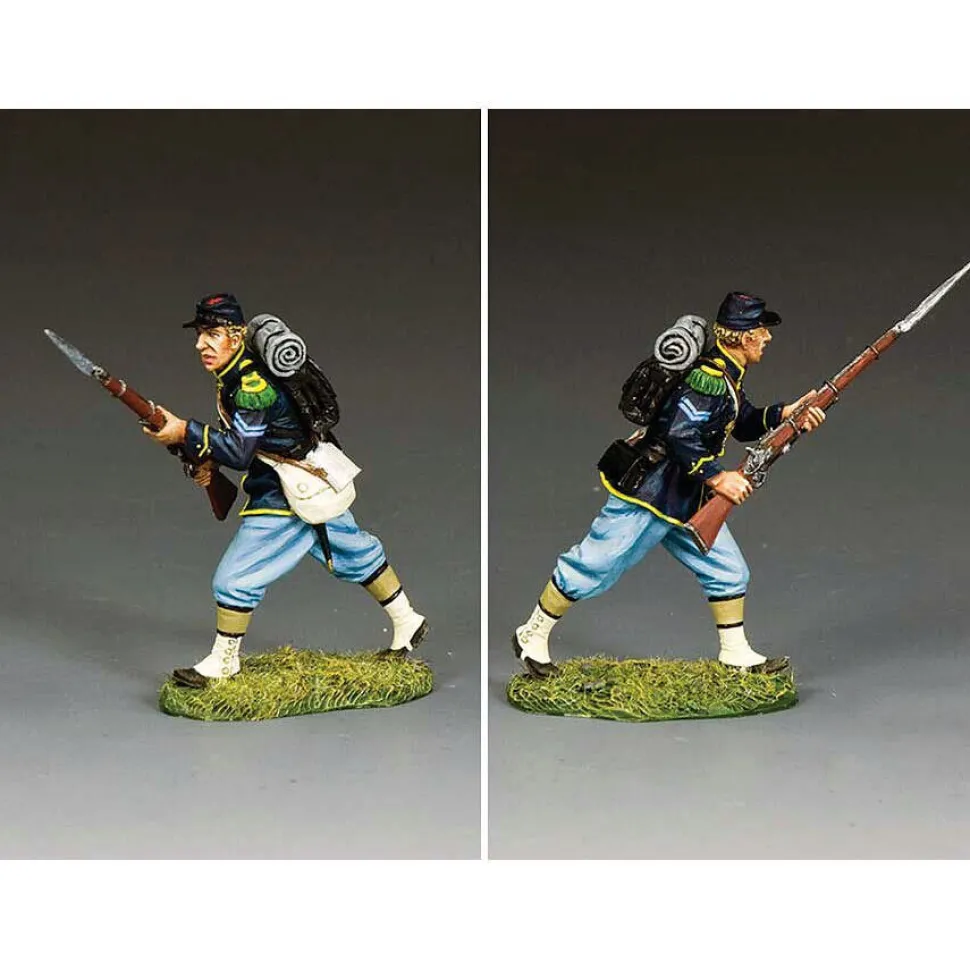 Infantry Corporal Charging 1/30 Figure Metal by King and Country