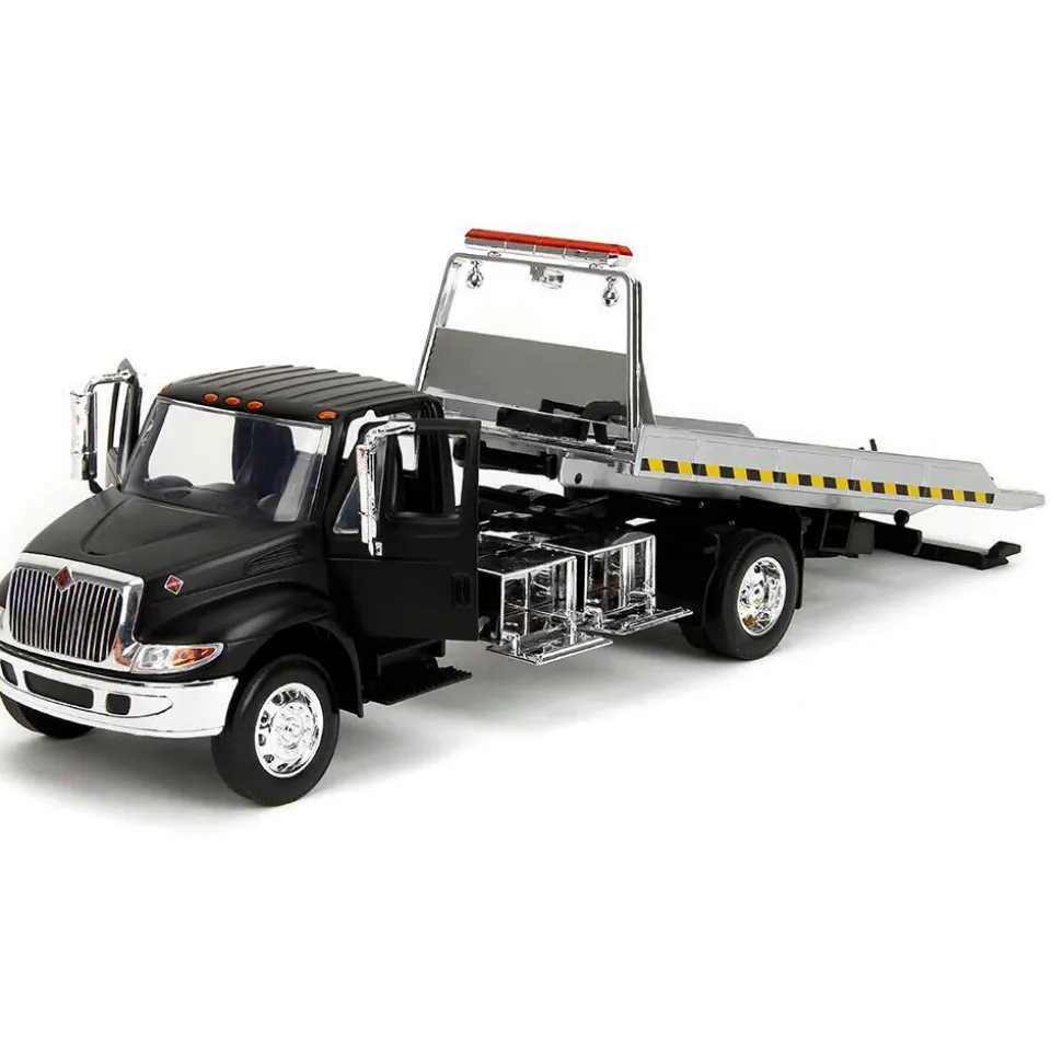 International Flatbed Tow Truck - Primer Black 1:24 Scale Diecast Model Truck by Jada Toys