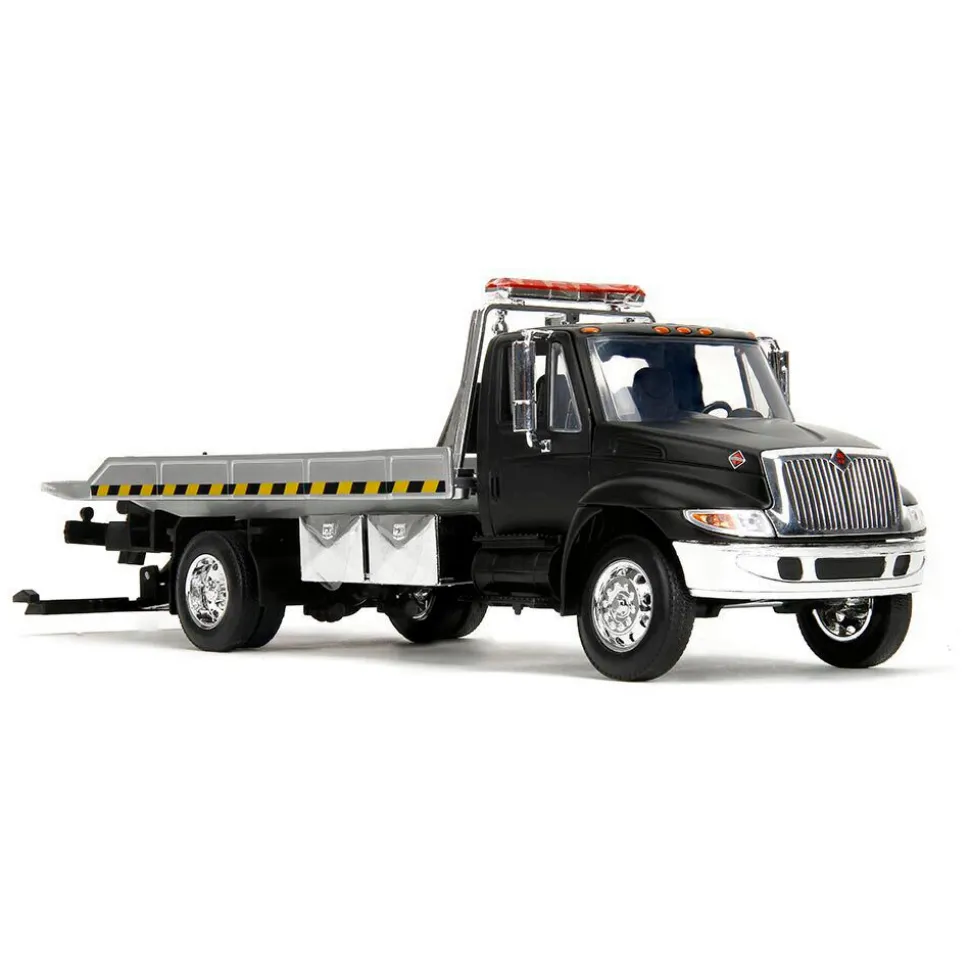 International Flatbed Tow Truck - Primer Black 1:24 Scale Diecast Model Truck by Jada Toys