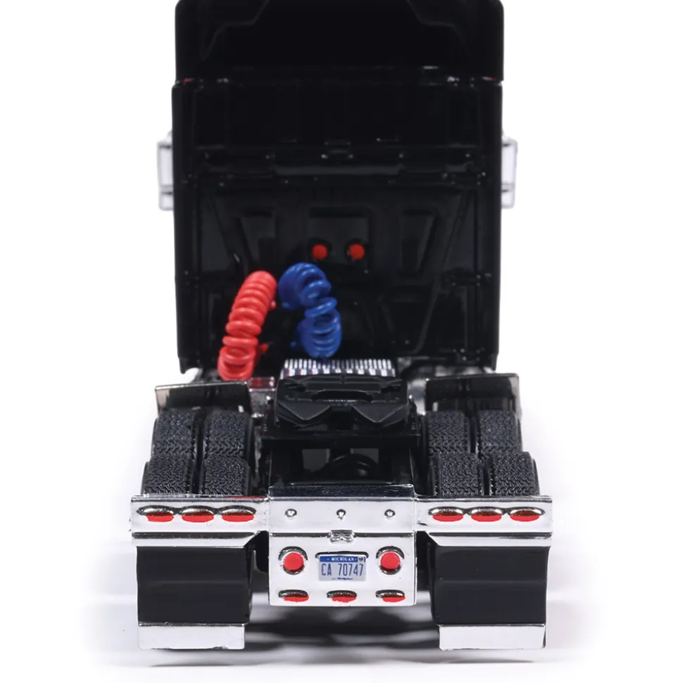 2010 International Lonestar - Black with flames 1:43 Scale Diecast Model Truck by IXO Models