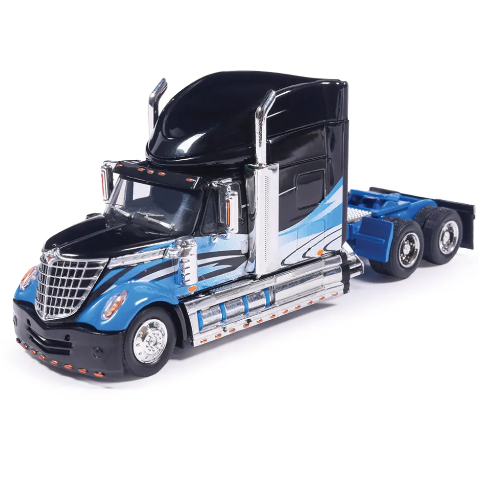 2010 International Lonestar - Black And Blue 1:64 Scale Diecast Model Truck by IXO Models