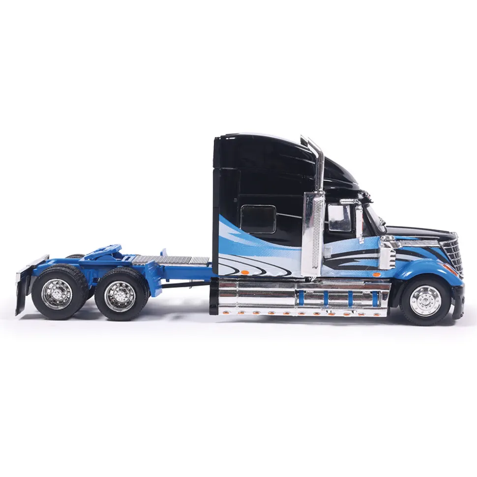2010 International Lonestar - Black And Blue 1:64 Scale Diecast Model Truck by IXO Models
