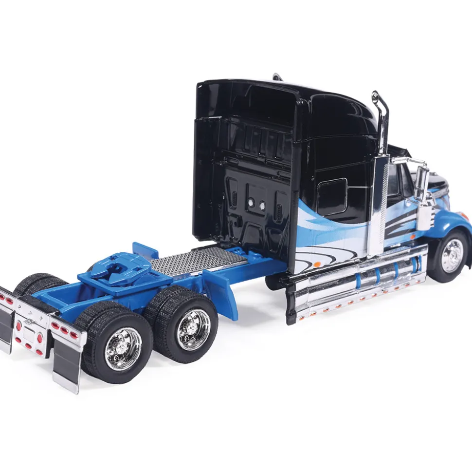 2010 International Lonestar - Black And Blue 1:64 Scale Diecast Model Truck by IXO Models