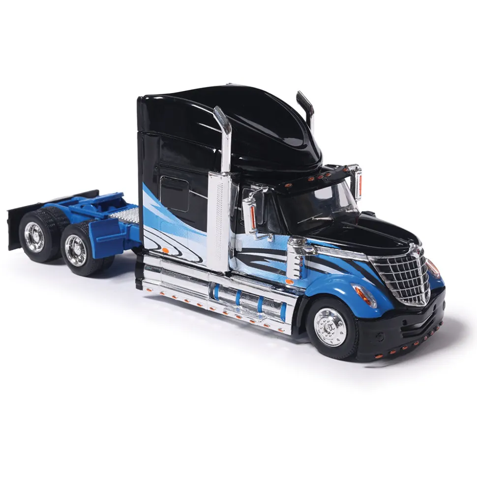 2010 International Lonestar - Black And Blue 1:64 Scale Diecast Model Truck by IXO Models
