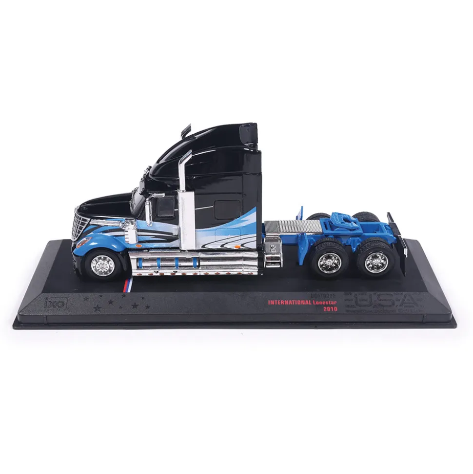 2010 International Lonestar - Black And Blue 1:64 Scale Diecast Model Truck by IXO Models