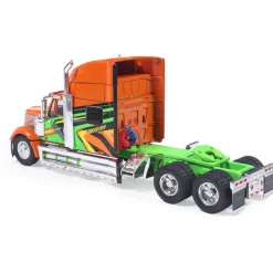 2010 International Lonestar - Orange and Green 1:64 Scale Diecast Model Truck by IXO Models