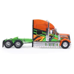2010 International Lonestar - Orange and Green 1:64 Scale Diecast Model Truck by IXO Models