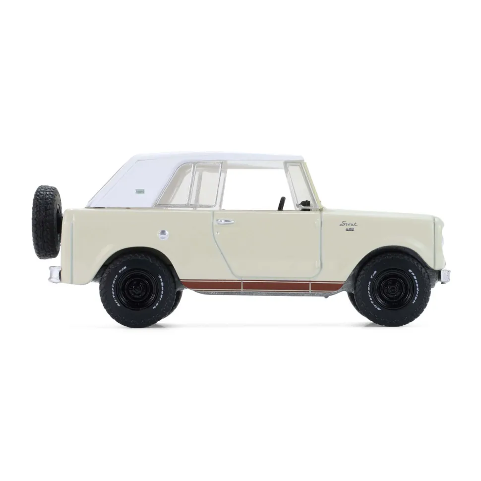 1967 International Scout 800 Sportop - Cream & Brown 1:64 Scale Diecast Model Truck by Greenlight